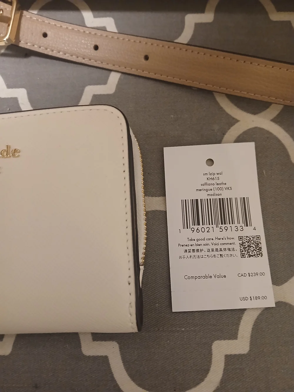 kate spade structured pebble